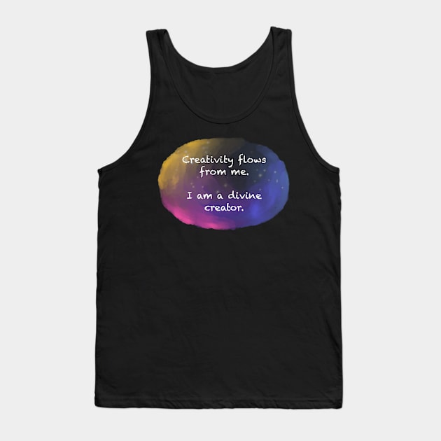 Inspirational affirmation Sticker Tank Top by ColorsHappiness